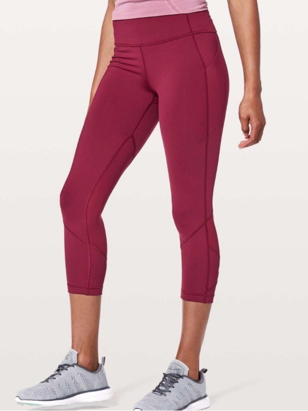 Lululemon Pace Rival Crop *22" Ruby Wine Size 4